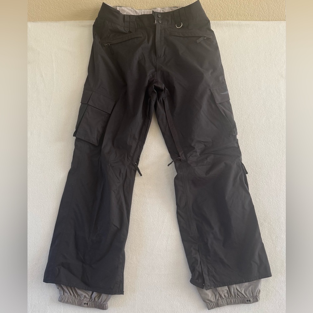 Burton Snowboard Ski Pants Women’s Size Large Black Waterproof Cargo Snow Pants